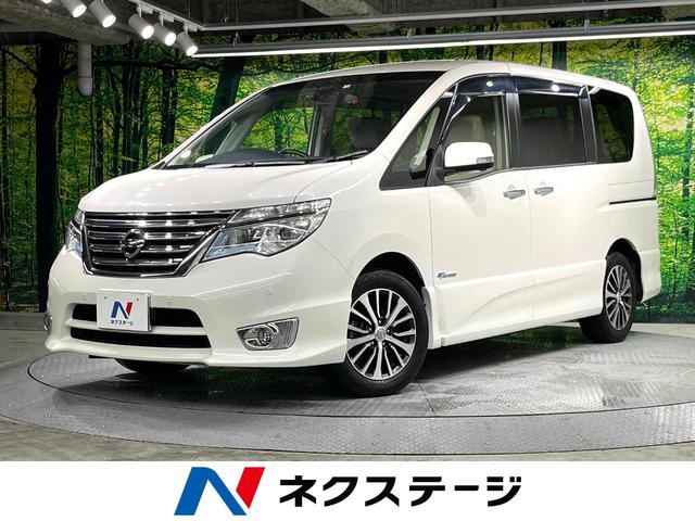 日産 セレナ ハイウェイスターＧ　Ｓ－ハイブリッド　純正８型ナビ　禁煙車　フリップダウンモニター　両側電動スライド　衝突軽減　クリアランスソナー　クルコン　全周囲カメラ　ドラレコ　ＥＴＣ　Ｂｌｕｅｔｏｏｔｈ接続　ＬＥＤヘッドライト　スマートキー