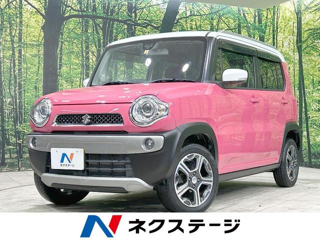 スズキ ハスラー Ｘ　４ＷＤ　禁煙車　衝突軽減装置　ＳＤナビ　フルセグ　Ｂｌｕｅｔｏｏｔｈ　バックカメラ　ＥＴＣ　ＨＩＤヘッド　オートライト　シートヒーター　オートエアコン　アイドリングストップ　スマートキー　ルーフレール