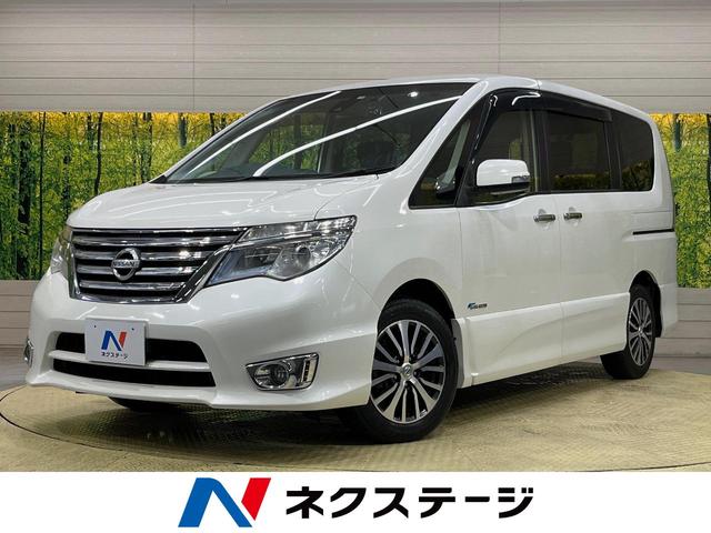 日産 ハイウェイスター　Ｓ－ハイブリッド　後席モニター　ＢＩＧＸ８型ナビ　両側電動スライドドア　ＬＥＤヘッドライト　バックカメラ　スマートキー　クルーズコントロール　アイドリングストップ　ＥＴＣ　オートエアコン　純正１６インチアルミホイール