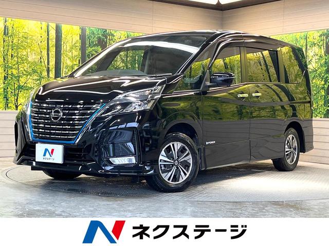 日産 セレナ ｅ－パワー　ハイウェイスターＶ　ＢＩＧ－Ｘ１１型ナビ　フリップダウンモニター　オプション防水シート　アラウンドビューモニター　デジタルミラー　ハンズフリー機能付き両側電動ドア　プロパイロット　衝突軽減　ＬＥＤヘッド　ドラレコ　ＥＴＣ