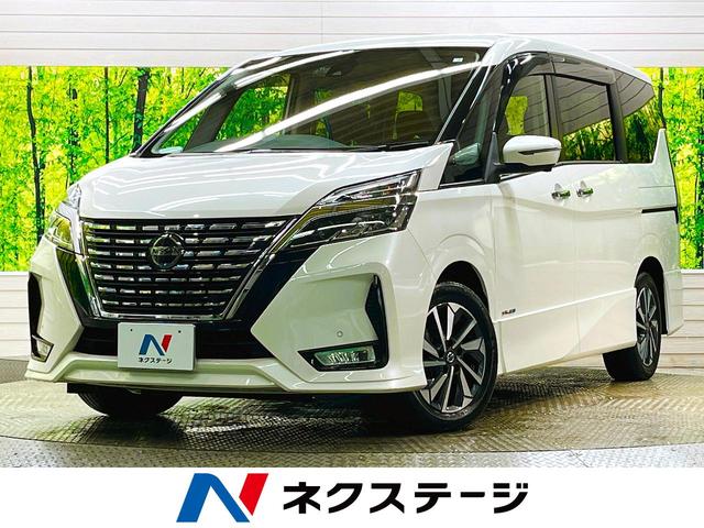 日産 セレナ ハイウェイスターＶ　セーフティパックＢ　純正１０型ナビＴＶ　純正フリップダウンモニター