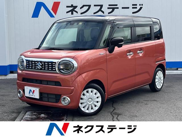 ハイブリッドＸ　禁煙車　メーカー純正ナビ　全方位モニター用カメラ　両側パワースライドドア　スズキセーフティサポート　クリアランスソナー　アイドリングストップ　ＨＩＤヘッドライト　ＨＩＤフォグランプ　スマートキー