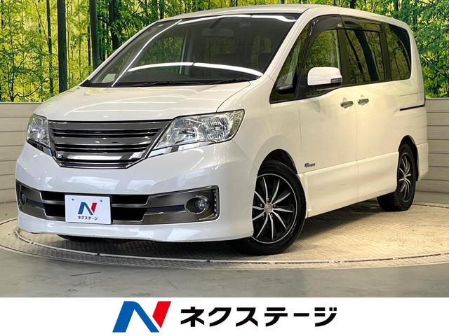 セレナ(日産) ライダー　ブラックライン　Ｓ−ハイブリッド　禁煙車　純正ＳＤナビ　バックカメラ　フリップダウンモニター 中古車画像