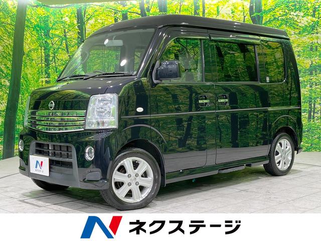 日産 ＮＶ１００クリッパーリオ Ｇ　４ＷＤ　ターボ　フリップダウンモニター　両側電動スライドドア　禁煙車　ＳＤナビ　オートステップ　フルセグ　ＥＴＣ　シートヒーター　ＨＩＤヘッド　純正１４インチＡＷ　オートエアコン　ＤＶＤ再生