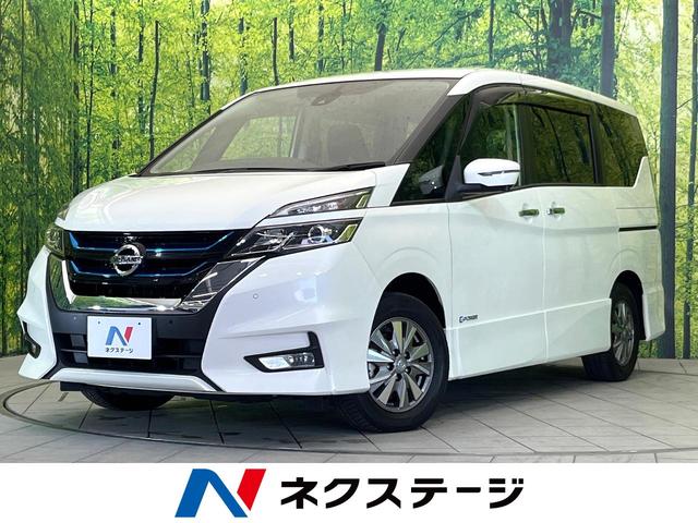 日産 セレナ ｅ－パワー　ハイウェイスターＶ　フリップダウンモニター　純正９型ＳＤナビ　両側電動スライドドア　禁煙車　アラウンドビューモニター　Ｂｌｕｅｔｏｏｔｈ接続　フルセグＴＶ　ＥＴＣ　スマートキー　ＨＩＤヘッドライト　クリアランスソナー