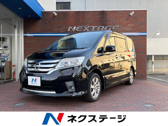 日産 セレナ ハイウェイスター　Ｊパッケージ　禁煙車・純正ナビ・両側パワースライドドア・クルーズコントロール・リアオートエアコン・フルセグ・バックモニター・Ｂｌｕｅｔｏｏｔｈ・ＥＴＣ・インテリジェントキー・純正１６インチアルミホイール