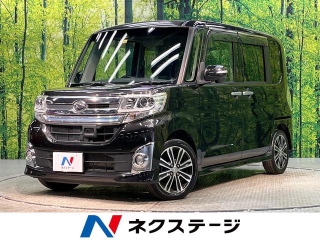 ダイハツ タント カスタムＲＳ　トップエディションＳＡＩＩ　禁煙車　衝突軽減装置　両側電動スライドドア　ＬＥＤヘッドライト　ＬＥＤフォグ　ＥＴＣ　クリアランスソナー　バックカメラ　アイドリングストップ　オートライト　オートエアコン　盗難防止装置