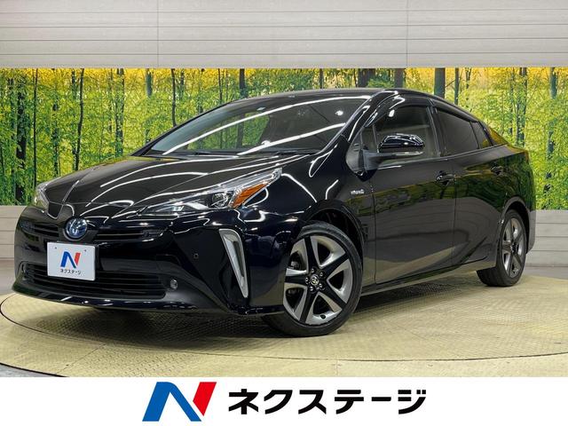 トヨタ プリウス Ｓツーリングセレクション　禁煙車　衝突軽減　ＢＩＧ－Ｘ９型ナビ　Ｂｌｕｅｔｏｏｔｈ　バックカメラ　ＥＴＣ　ドラレコ　クリアランスソナー　ＬＥＤヘッドライト　シートヒーター　純正１７インチアルミホイール　革巻きステアリング