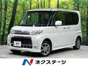 タント カスタムＬ　４ＷＤ　禁煙車　純正ナビ　オートエアコン　スマートキー　地デジ　ＨＩＤヘッドライト　電動格納ミラー　スライドドア　１４インチアルミホイール（1枚目）