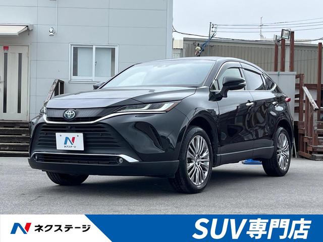 沖縄県の中古車ならハリアーハイブリッド Ｚ　レザーパッケージ　調光パノラマルーフ　禁煙車　１２．３インチワイドナビ　全周囲カメラ　セーフティセンス　パワーバックドア　デジタルインナーミラー　Ｂｌｕｅｔｏｏｔｈ再生　パワーシート　純正１９インチアルミホイール