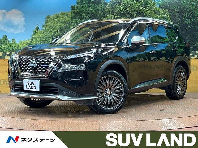 日産 エクストレイル オーテック　ｅ－４ＯＲＣＥ　４ＷＤ　禁煙車　純正１２型ナビ　フルセグＴＶ　Ｂｌｕｅｔｏｏｔｈ再生　全周囲カメラ　ＥＴＣ２．０　レーダークルーズコントロール　シートヒーター　１００Ｖ電源　スマートキー　盗難防止装置　ルーフレール