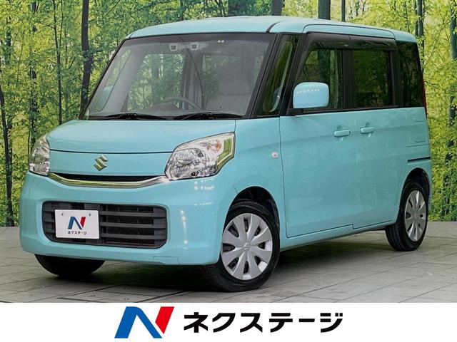 スズキ スペーシア Ｇ　４ＷＤ　ナビ　衝突軽減装置　ＥＴＣ　フルセグＴＶ　シートヒーター　禁煙車　車線逸脱警報　スマートキー　ＤＶＤ／ＣＤ再生　盗難防止装置　プライバシーガラス　アイドリングストップ