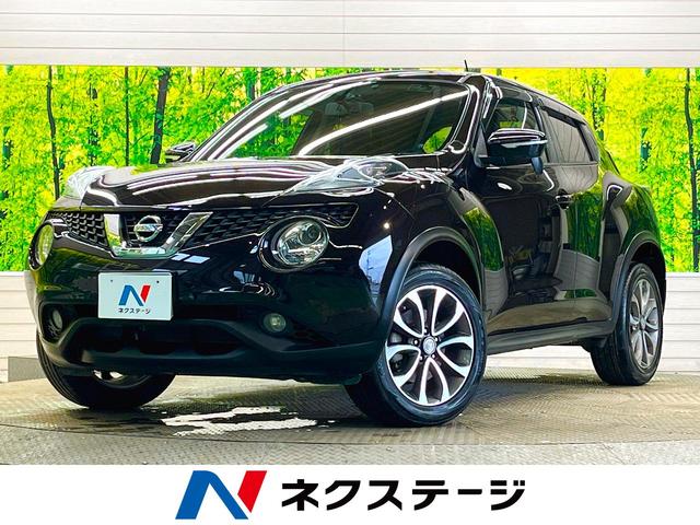 ジューク １６ＧＴ　ターボ　禁煙車　純正ナビフルセグ　１オーナー　ＨＩＤヘッド　純正１７インチＡＷ　ＭＴモード付７ＣＶＴ　ＥＴＣ　Ｂｌｕｅｔｏｏｔｈ　革巻ステアリング　オートライト　オートエアコン　スマートキー　ＤＶＤ（1枚目）