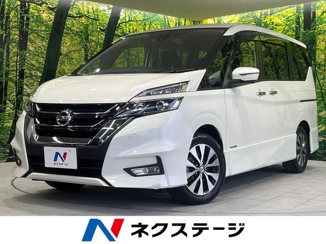 日産 セレナ ハイウェイスター　Ｖセレクション　純正ナビ　全周囲カメラ　プロパイロット　両側パワースライドドア　禁煙車　ＬＥＤヘッドライト　ドライブレコーダー　ＥＴＣ　リアオートエアコン　クリアランスソナー　アイドリングストップ　ＤＶＤ／ＣＤ再生可