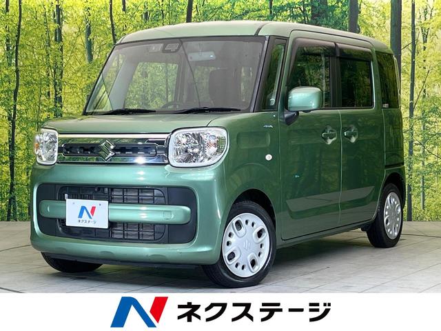 スズキ スペーシア ハイブリッドＸ　禁煙車　スズキセーフティーセンス　純正ナビ　全方位モニター用カメラ　両側パワースライドドア　コーナーセンサー　ＥＴＣ　車線立脱警報　ヘッドライトレベライザー　衝突安全ボディ　オートエアコン