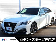 トヨタ　クラウンハイブリッド　ＲＳアドバンス　ＴＲＤエアロ　パノラミックビューモニター　黒革