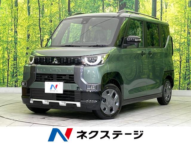 Ｇ　届出済未使用車　ハンズフリー機能付電動スライドドア　スマートキー　オートエアコン　シートヒーター　クリアランスソナー　ＬＥＤヘッド　オートライト　車線逸脱警報　革巻きステアリング　ウインカーミラー