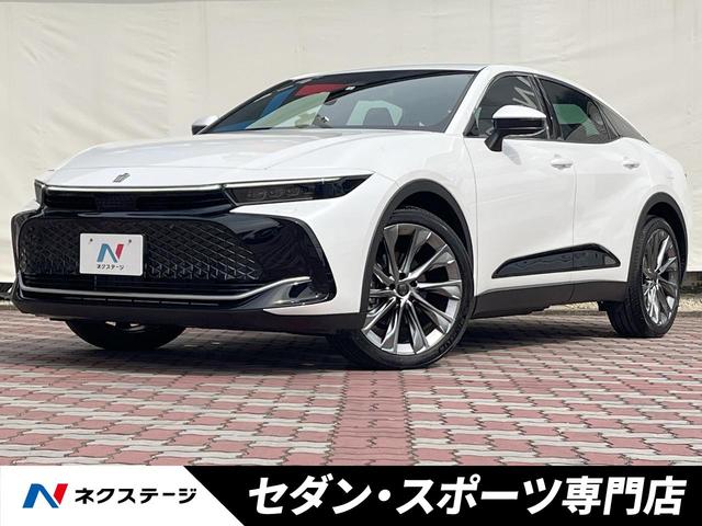 トヨタ クラウンクロスオーバー Ｇアドバンスド・レザーパッケージ　デジタルインナーミラー　セーフティセンス　パーキングサポートブレーキ　ＢＳＭ　前後ドラレコ　ディスプレイオーディオ　パノラミックビューモニター　黒革　シートベンチレーション　４眼ＬＥＤヘッドランプ