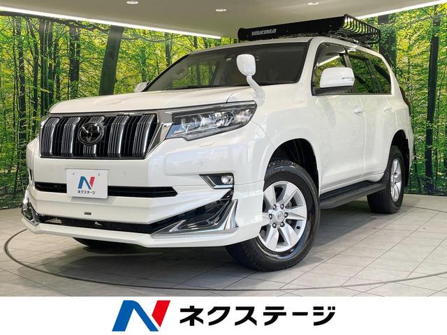 トヨタ ランドクルーザープラド ＴＸ　禁煙　サンルーフ　４ＷＤ　７人乗り　モデリスタエアロ　アルパイン９型ナビ　後席モニター　衝突被害軽減装置　レーダークルーズ　バックカメラ　Ｂｌｕｅｔｏｏｔｈ再生　ドラレコ　ＥＴＣ　ルーフラック