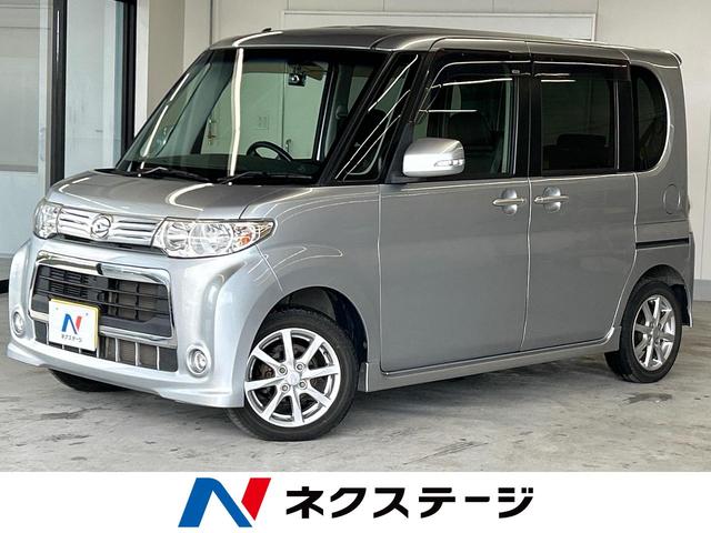 沖縄県宮古島市の中古車ならタント カスタムＸ　純正ナビ　バックカメラ　片側電スライドドア　ドライブレコーダー　スマートキー　ＨＩＤヘッドライト　電動格納ミラー　純正１４インチアルミホイール　盗難防止ステム　衝突安全ボディ　オートエアコン