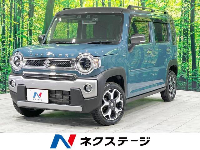 スズキ ハスラー Ｊスタイル　禁煙車　ＳＤナビ　セーフティサポート　シートヒーター　バックカメラ　クリアランスソナー　ハーフレザーシート　ＬＥＤヘッドライト　アイドリングストップ　オートライト　オートエアコン