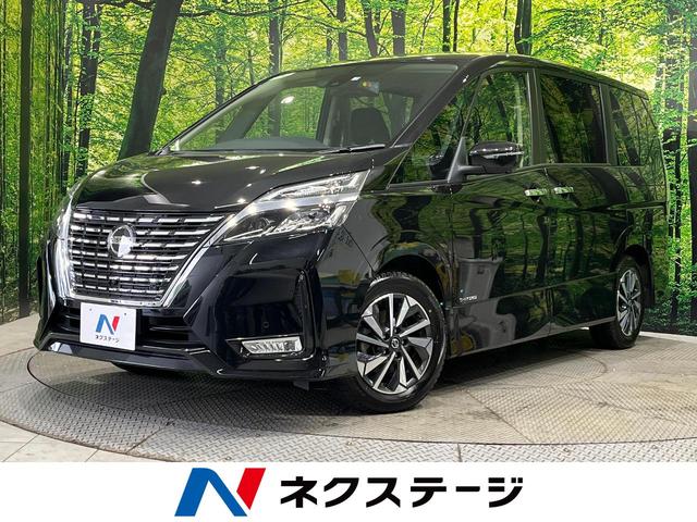 セレナ ハイウェイスターＶ　後期　セーフティパックＡ　純正１０型ナビ　全周囲カメラ　プロパイロット　ハンズフリー両側パワースライドドア　電動パーキングブレーキ　ＬＥＤヘッドライト　衝突軽減　インテリキー（1枚目）