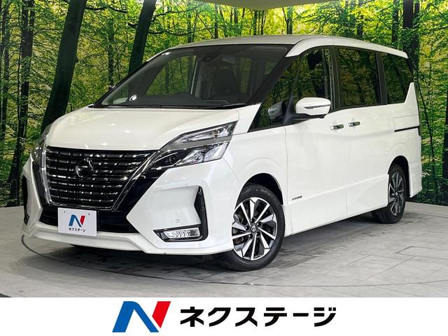 セレナ ハイウェイスターＶ　後期型　純正１０型ナビ　禁煙車　全方位運転支援システム　衝突被害軽減システム　プロパイロット　両側パワースライドドア　ＬＥＤヘッドライト　ＬＥＤフロントフォグ　ドアバイザー　ドラレコ（1枚目）