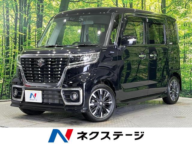 ハイブリッドＸＳ　４ＷＤ　禁煙車　両側電動スライドドア　スズキセーフティーサポート　純正ナビ　全周囲カメラ　Ｂｌｕｅｔｏｏｔｈ　フルセグ　スマートキー　シートヒーター　車線逸脱警報　踏み間違い防止　オートハイビーム