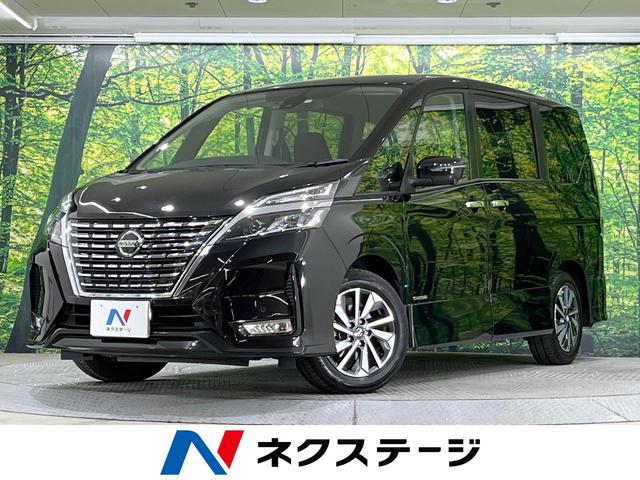 日産 セレナ ハイウェイスターＶ　禁煙車　１０インチナビ　アラウンドビューモニター　エマージェンシーブレーキ　レーンアシスト　踏み間違え防止　レーダークルーズ　コーナーセンサー　オートライト　ＬＥＤライト　フルセグ　ＥＴＣ