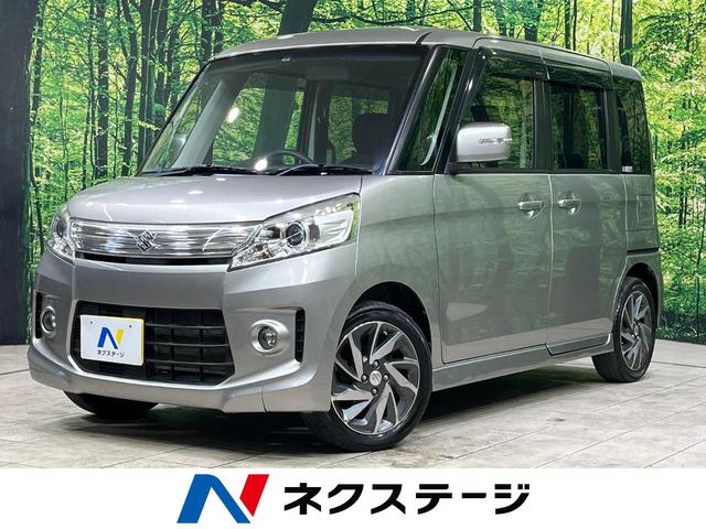 スズキ スペーシアカスタム ＴＳ　禁煙車　両側電動スライドドア　ＳＤナビ