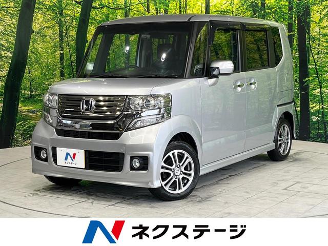 ホンダ Ｎ－ＢＯＸ＋カスタム Ｇ・ターボＡパッケージ　純正ＳＤナビ　バックカメラ　衝突被害軽減システム　両側電動スライドドア　スマートキー　オートエアコン　クルーズコントロール　アイドリングストップ　Ｂｌｕｅｔｏｏｔｈ接続　ＥＴＣ　ドライブレコーダー