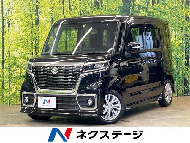 スズキ スペーシアカスタム ハイブリッドＧＳ　禁煙車　ＳＤナビ　パワースライドドア