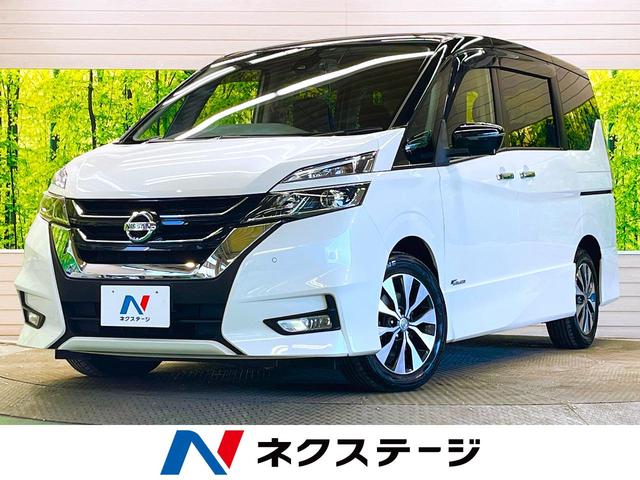 日産 セレナ ハイウェイスターＧ　セーフティパックＡ　禁煙車　純正９型ナビＴＶ　純正１１型フリップダウンモニター　アラウンドビューモニター　ハンズフリー両側電動ドア　フロント／バックソナー　クルーズコントロール　ブルーレイ再生　ＥＴＣ