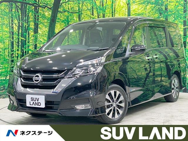 ハイウェイスター　Ｖセレクション　禁煙車　ＳＤナビ　後席モニター　全周囲カメラ　フルセグ　セーフティパックＢ　デジタルインナーミラー　プロパイロット　両側電動ドア　クリアランスソナー　パークアシスト　レーンアシスト　ＬＥＤヘッド