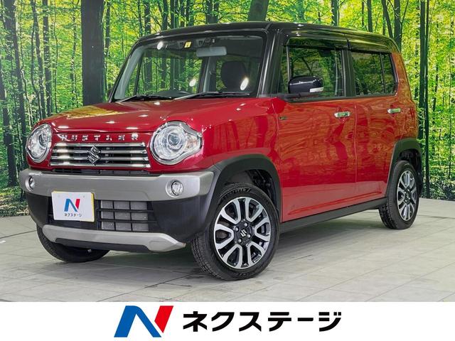 スズキ ハスラー ＪスタイルＩＩ　４ＷＤ　禁煙車　デュアルカメラブレーキサポート　ＳＤナビ　バックカメラ　ＥＴＣ　フルセグ　スマートキー　シートヒーター　２トーンカラー　ＨＩＤヘッド　ＬＥＤフォグ　車線逸脱警報　誤発進抑制機能