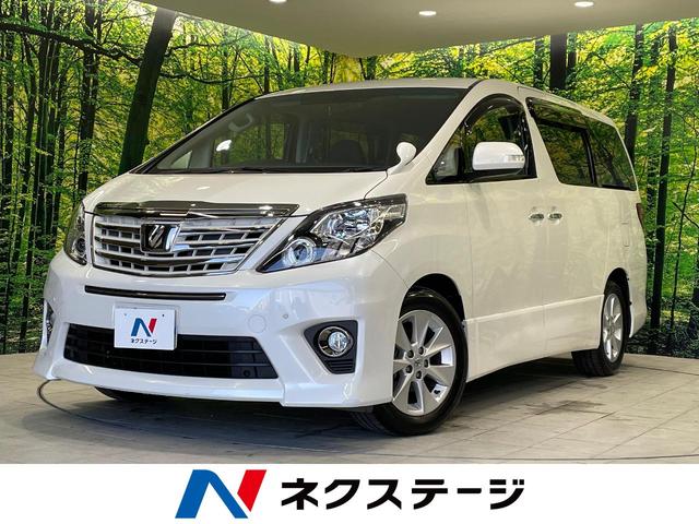 ２４０Ｓ　タイプゴールド　禁煙車　純正８型ナビ　フリップダウンモニター　クルーズコントロール　両側電動ドア　クリアランスソナー　ハーフレザー　ＨＩＤヘッド　バックカメラ　ＥＴＣ　１７インチアルミ　スマートキー