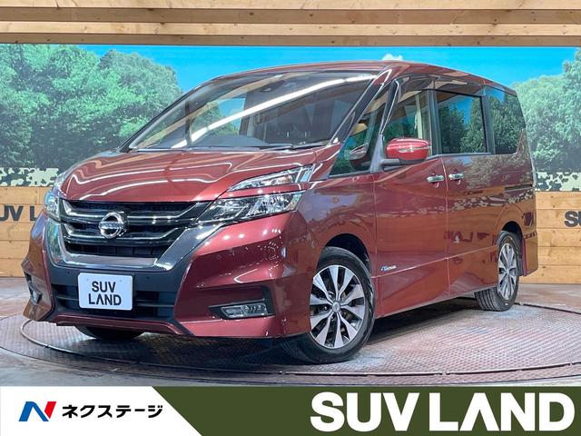 日産 セレナ ハイウェイスター　プロパイロットエディション　純正９型ナビ　後席モニター　両側パワスラ　プロパイロット　衝突軽減装置　禁煙車　バックカメラ　ＥＴＣ　ドラレコ　Ｂｌｕｅｔｏｏｔｈ　フルセグ　リアオートエアコン　純正１６インチＡＷ　フォグライト