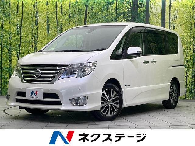 日産 セレナ ハイウェイスター　Ｖセレ＋セーフティＩＩ　ＳＨＶ　エマージェンシーブレーキ　両側電動スライドドア　禁煙車　全周囲カメラ　純正ナビ　ＢＬＵＥＴＯＯＴＨ　ＥＴＣ　コーナーセンサー　クルーズコントロール　スマートキー　ＬＥＤヘッド　プライバシーガラス