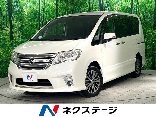 日産 セレナ ハイウェイスター　Ｖセレクション　禁煙車　両側電動スライド　ナビ　バックカメラ　アイドリングストップ　オートエアコン　ＥＴＣ　スマートキー　クルーズコントロール　オートライト　純正１６インチアルミホイール