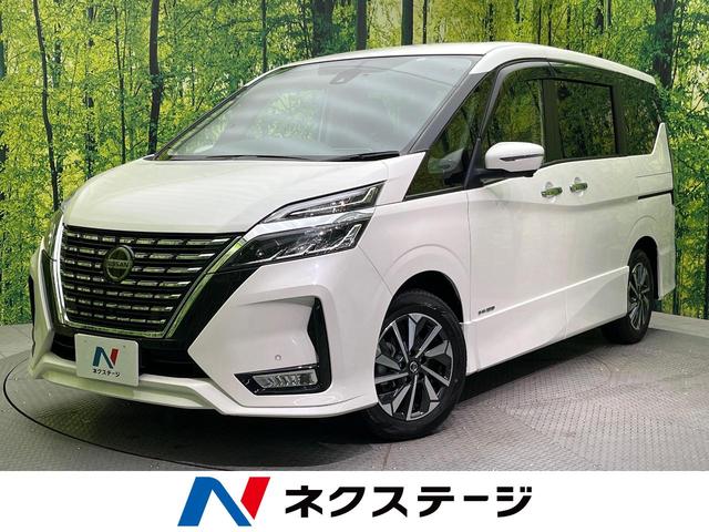 セレナ（日産）ハイウェイスターＶ　後席モニター　両側電動ドア　プロパイロット　エマージェンシーブレーキ　純正１０型ナビ　全周囲カメラ　ＥＴＣ　ｂｌｕｅｔｏｏｔｈ　フルセグ　ドラレコ　デジタルインナーミラー　ＬＥＤヘッド＋ＬＥＤフォグ 中古車画像