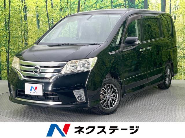 日産 セレナ ハイウェイスター　フリップダウンモニター　純正ナビ　両側電動スライドドア　禁煙車　バックカメラ　ＥＴＣ　クルーズコントロール　Ｂｌｕｅｔｏｏｔｈ再生　フルセグＴＶ　ＨＩＤヘッドライト　オートエアコン