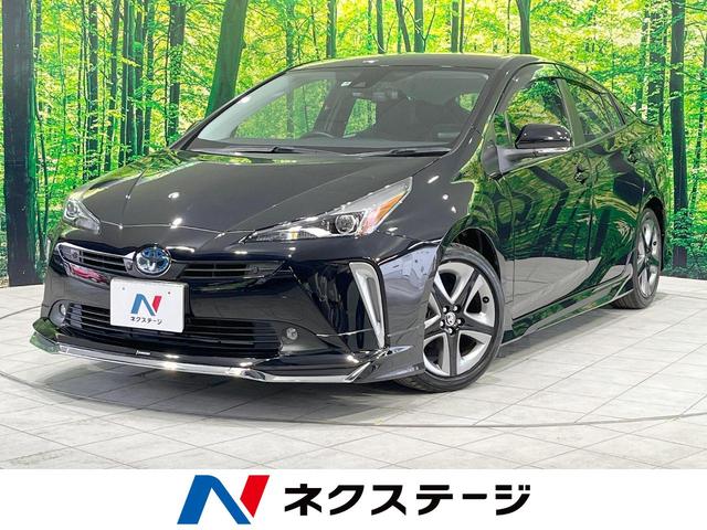 プリウス(トヨタ) Ｓツーリングセレクション　禁煙車　ＭＯＤＥＬＩＳＴＡエアロ　８型ディスプレイオーディオ　全周囲カメラ　衝突軽減　レーダークルーズコントロール 中古車画像