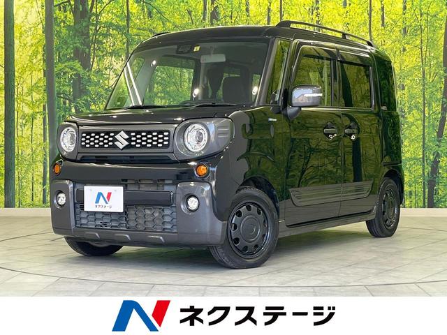 スズキ ハイブリッドＸＺ　４ＷＤ　両側電動スライドドア　デュアルセンサーブレーキサポート　ＡＤ１００Ｖ充電　ＬＥＤヘッドライト　ＬＥＤフォグ　前席シートヒーター　スマートキー　オートエアコン　サイドエアバッグ