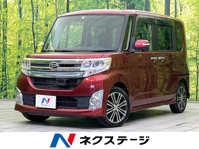 タント カスタムＲＳ　ＳＡ　ＳＤナビ　禁煙車　スマートアシスト　両側電動スライドドア　ＥＴＣ　バックカメラ　Ｂｌｕｅｔｏｏｔｈ接続　スマートキー　オートエアコン　アイドリングストップ　オートライト　プライバシーガラス（1枚目）