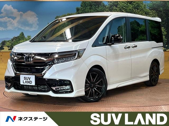 ホンダ ステップワゴン モデューロＸ　ホンダセンシング　禁煙車　１０型ナビ　バックカメラ　フルセグＴＶ　Ｂｌｕｅｔｏｏｔｈ接続　後席モニター　両側電動ドア　ハーフレザーシート　ホンダセンシング　アダプティブクルーズ　ＬＥＤヘッド　Ｍｏｄｕｌｏ１８インチＡＷ