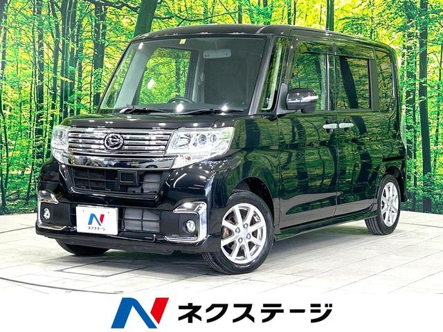 ダイハツ タント カスタムＸ　禁煙車　電動スライドドア　純正ナビ　バックカメラ　ＬＥＤヘッドライト　地デジ　オートライト　盗難防止システム　ベンチシート　アイドリングストップ　ＣＤ再生　プライバシーガラス