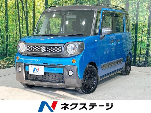 ハイブリッドＸＺ　ターボ　２トーンカラー　純正ナビ　衝突軽減　禁煙車　両側電動ドア　クルコン　バックカメラ　Ｂｌｕｅｔｏｏｔｈ　シートヒーター　ＬＥＤヘッド＆ＬＥＤフォグ　誤発進抑制機能　車線逸脱警報　スマートキー