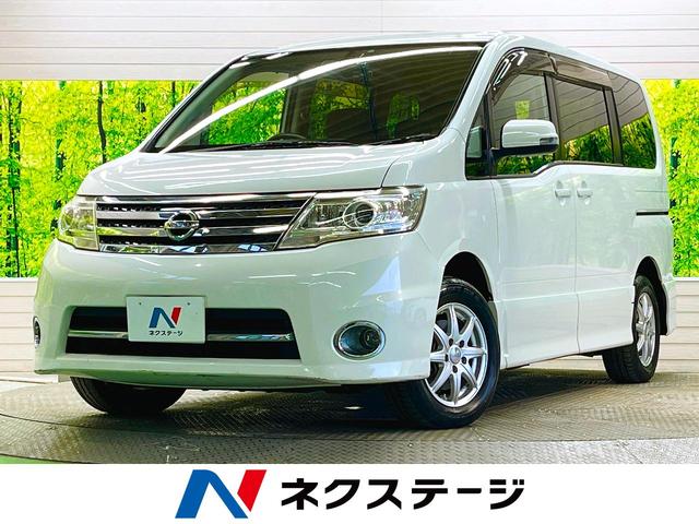 日産 ハイウェイスター　４ＷＤ　禁煙車　純正ナビフルセグ　両側電動ドア　バックカメラ　ＨＩＤヘッド　オートライト　ＡＦＳ　ブリヂストン１５インチＡＷ　後席オートエアコン　ＥＴＣ　Ｂｌｕｅｔｏｏｔｈ　スマートキー　ＤＶＤ再生