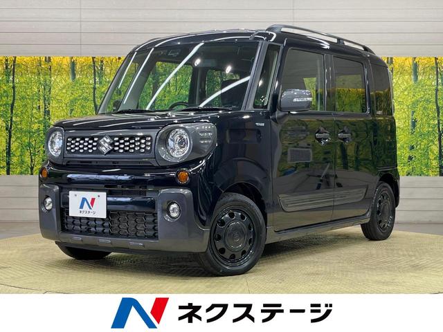 スズキ スペーシアギア ハイブリッドＸＺ　禁煙車　衝突軽減装置　純正８型ナビ