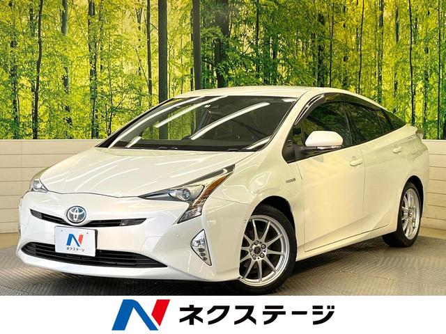 プリウス　滋賀県 後席モニター　セーフティセンス　純正９型ナビ　バックカメラ　フルセグ